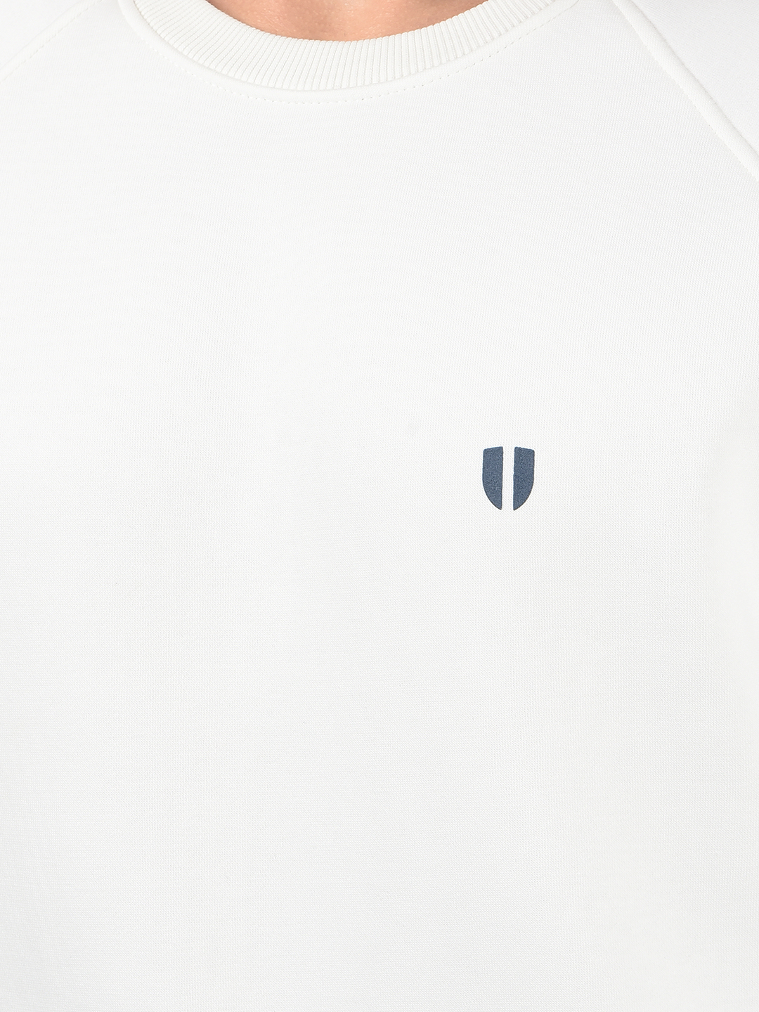 Numero Uno Men Off White Crew Neck Sweatshirts